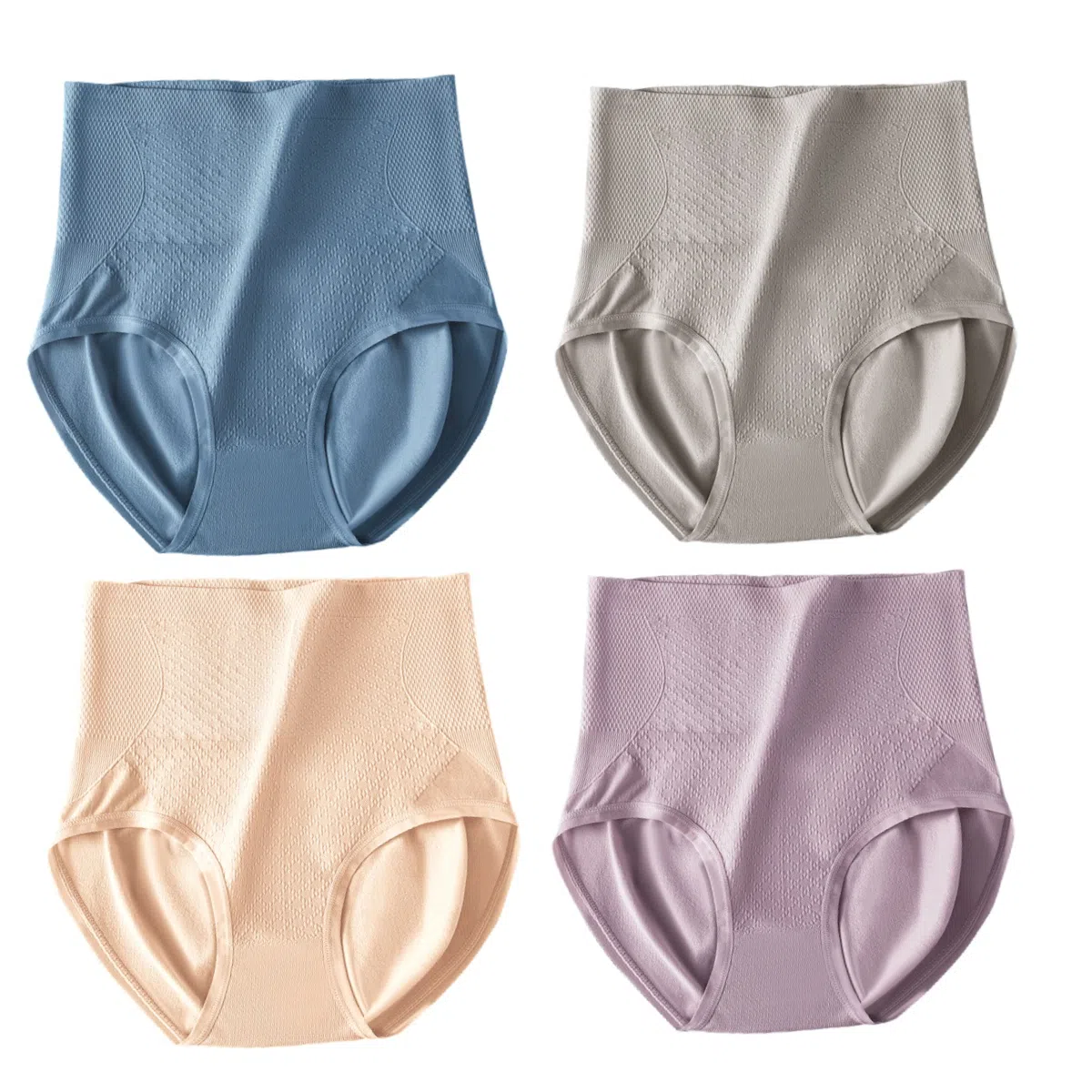 俏佳人 收腹蜜桃臀抗菌裆收小肚子高腰提臀少女内裤 女款