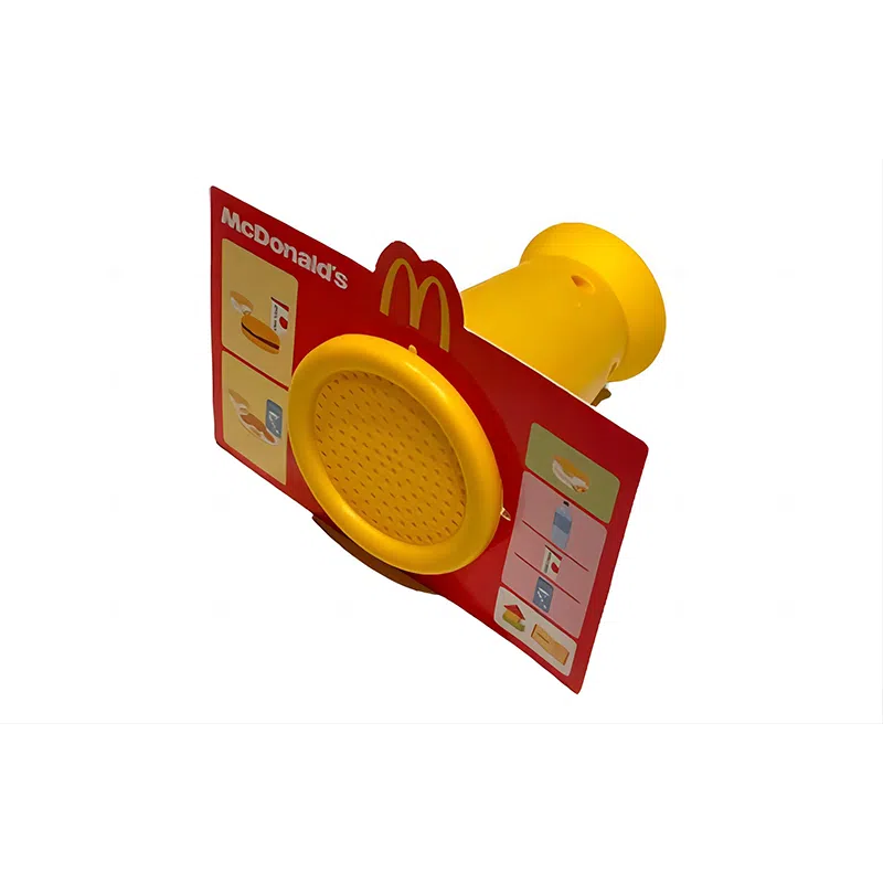 麦当劳 儿童套餐 得来速餐厅点餐麦克风 黄色 玩具