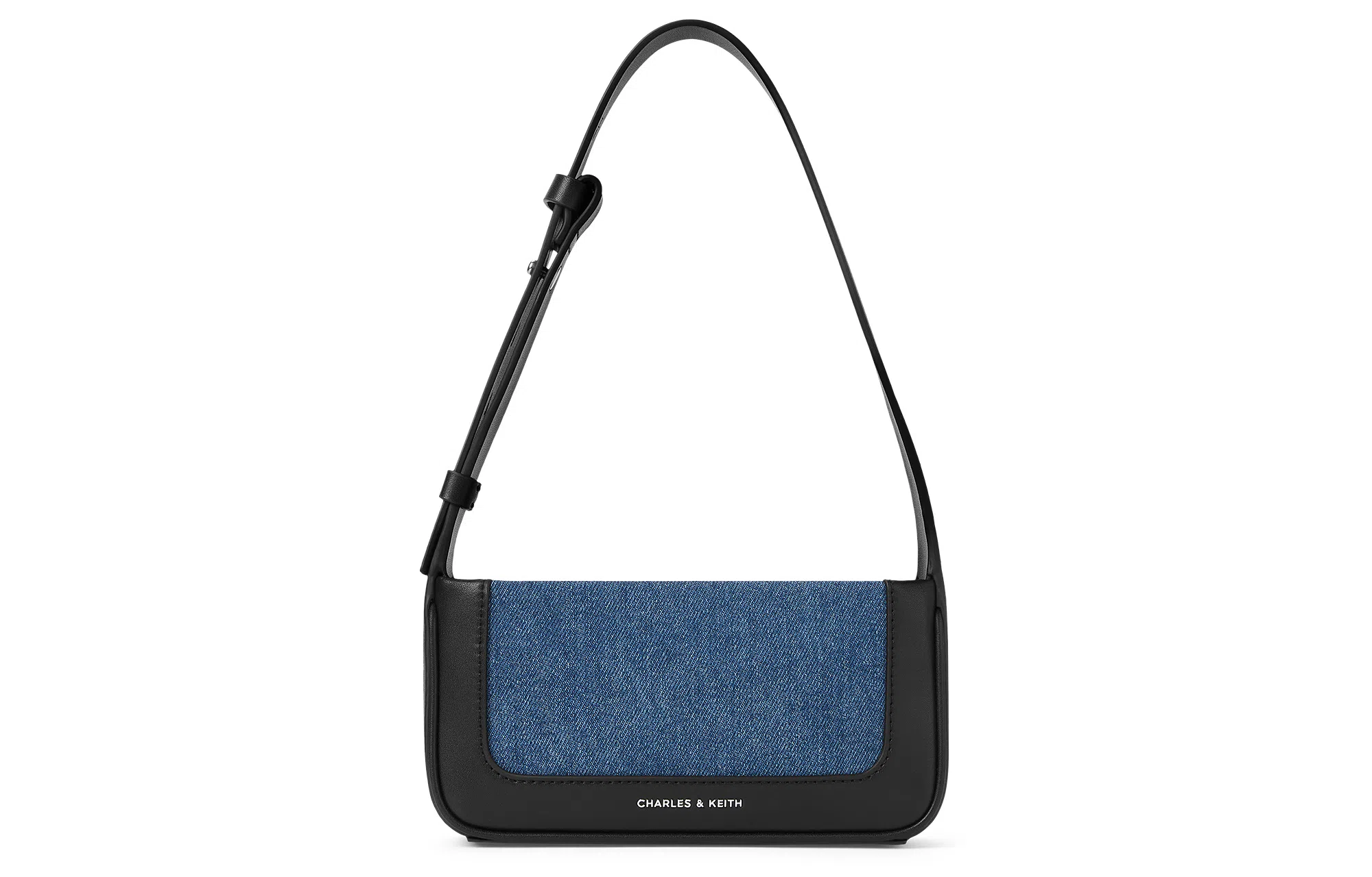 CHARLES&KEITH Mini Crossbody Denim Blue Tan
