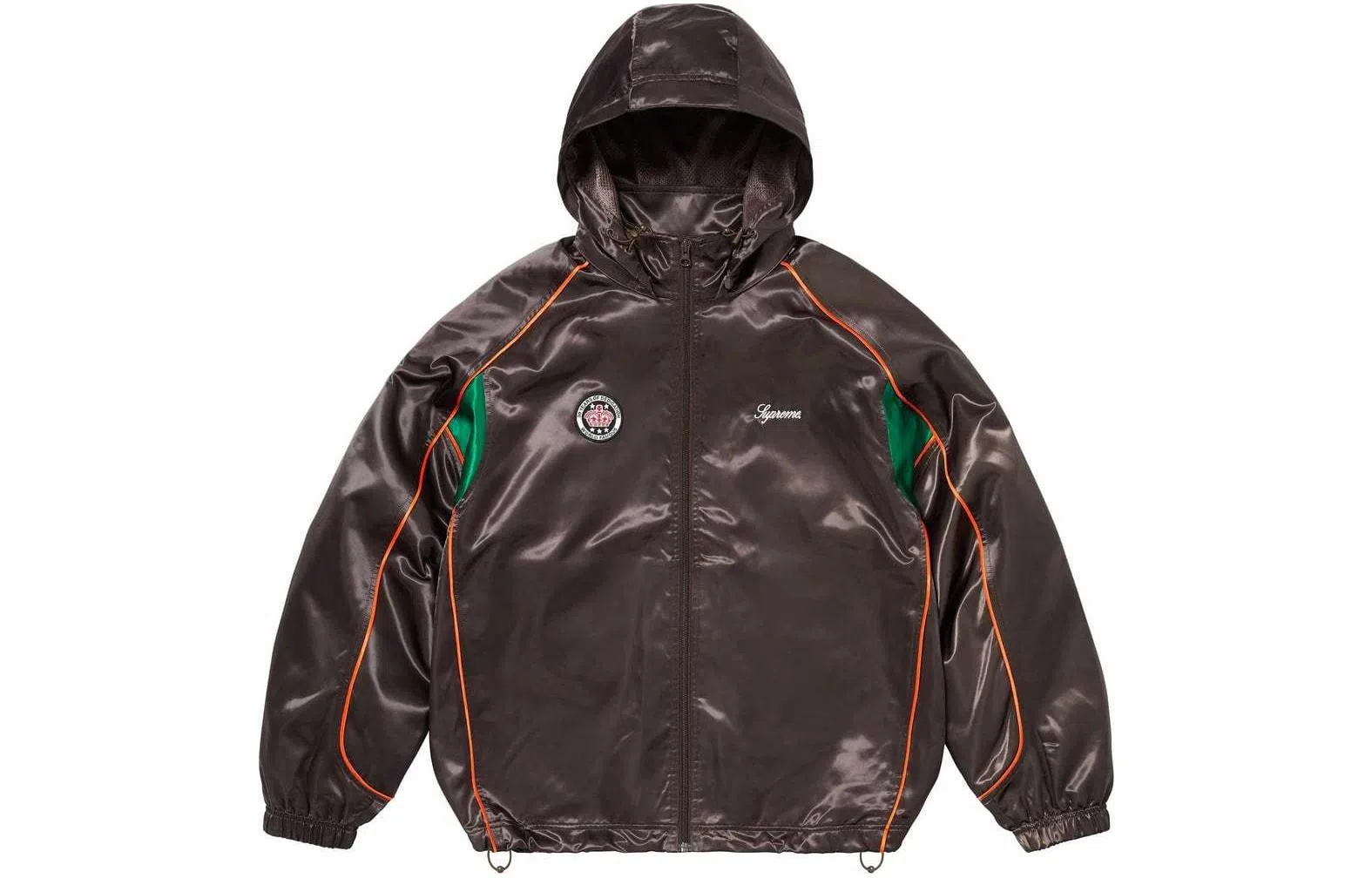 Supreme Satin Hooded Track Jacket