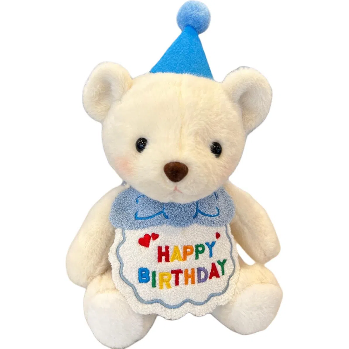 雄俊 生日帽熊兔 玩偶 毛绒公仔