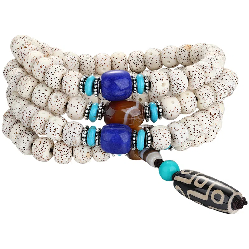 妍韵珠宝 国潮文玩九眼天珠 星月菩提 菩提类手串 男女同款情侣款