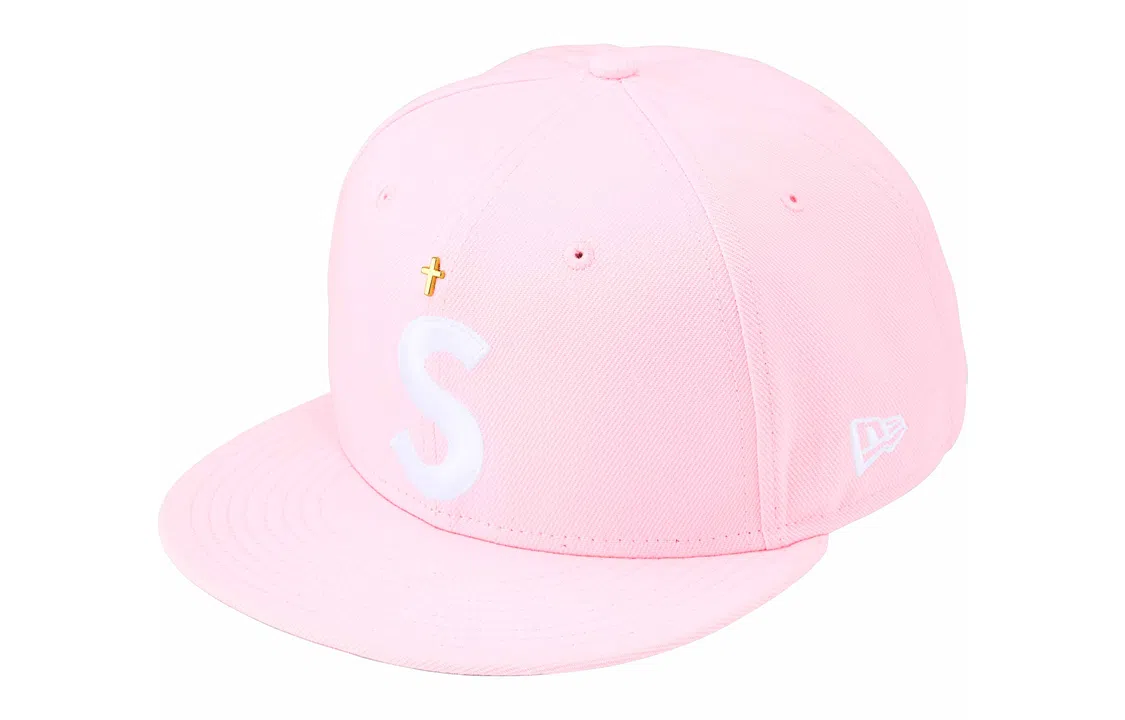 Supreme SS24 WEEK 1 GOLD CROSS S LOGO NEW ERA