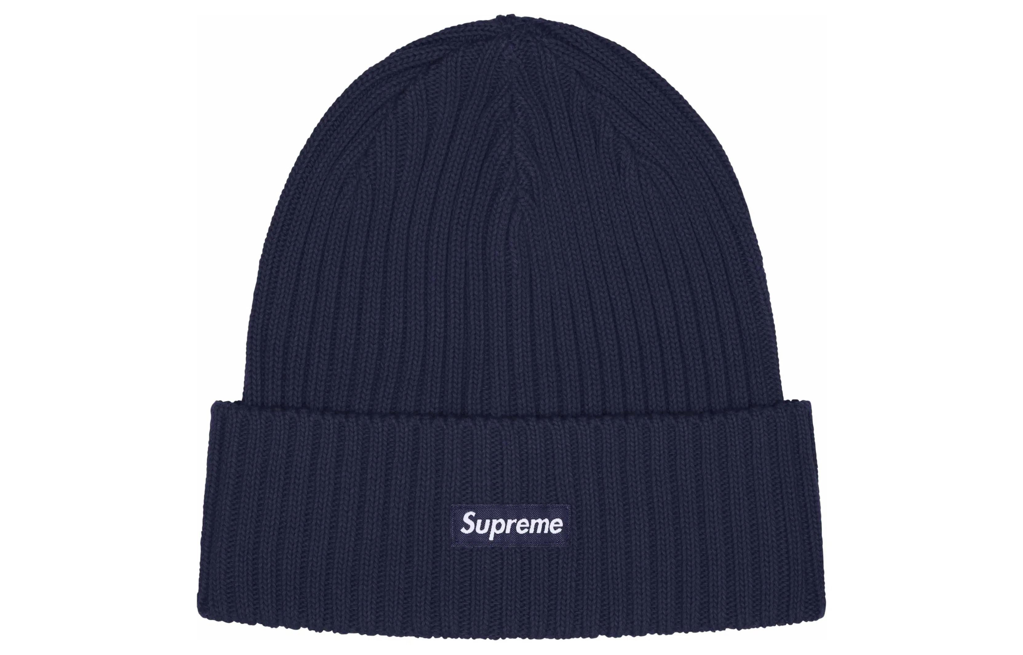 Supreme Overdyed Beanie Navy