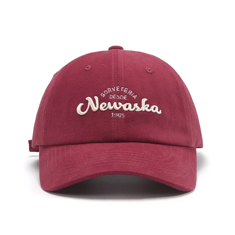 山一丸 磨毛黑色大头围字母立体刺绣棒球帽软顶弯檐防晒 棉 鸭舌帽 男女同款情侣款