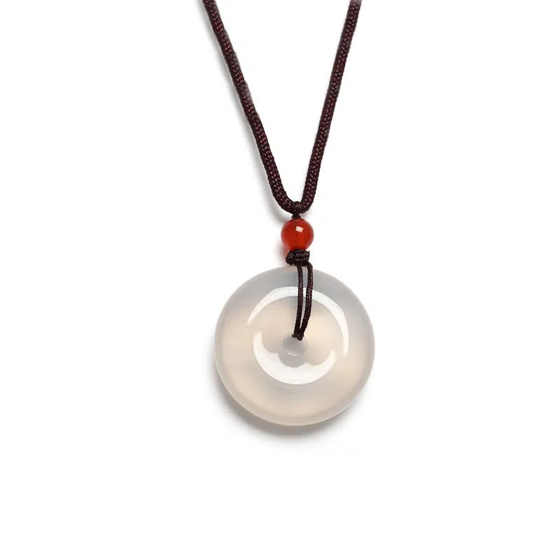 阿梵尼 弥勒佛 观音 叶子 平安扣本命守护佛祖编绳 玉髓 吊坠 男女同款情侣款