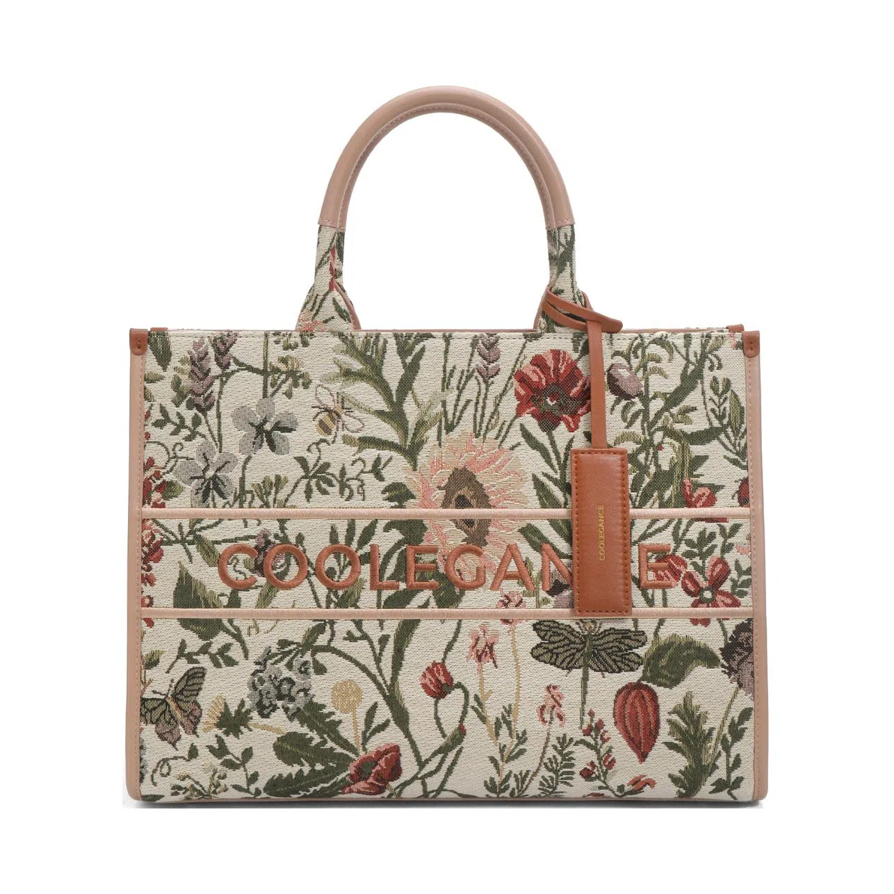 BELLE Floral Embroidered Tote
