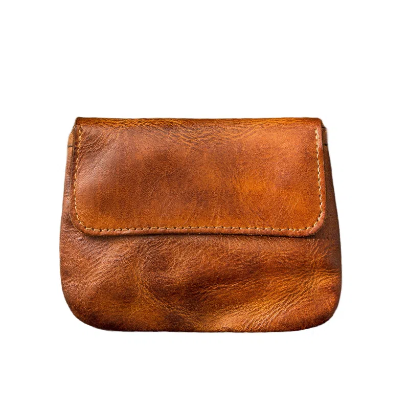 后步 小众不撞款简约复古多功能轻薄休闲日常个性 头层牛皮 零钱包 男女同款情侣款 多色