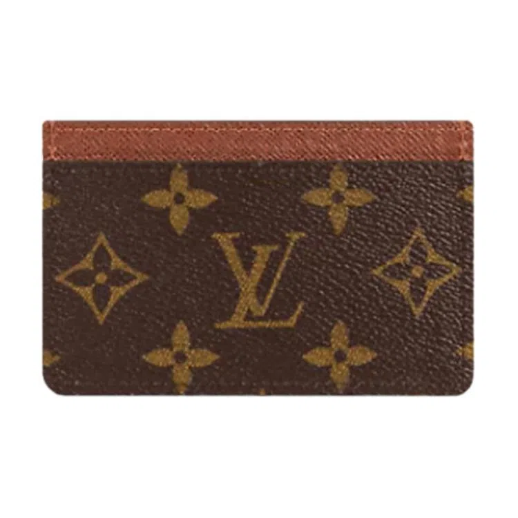 Louis Vuitton Canvas Card Holder Brown