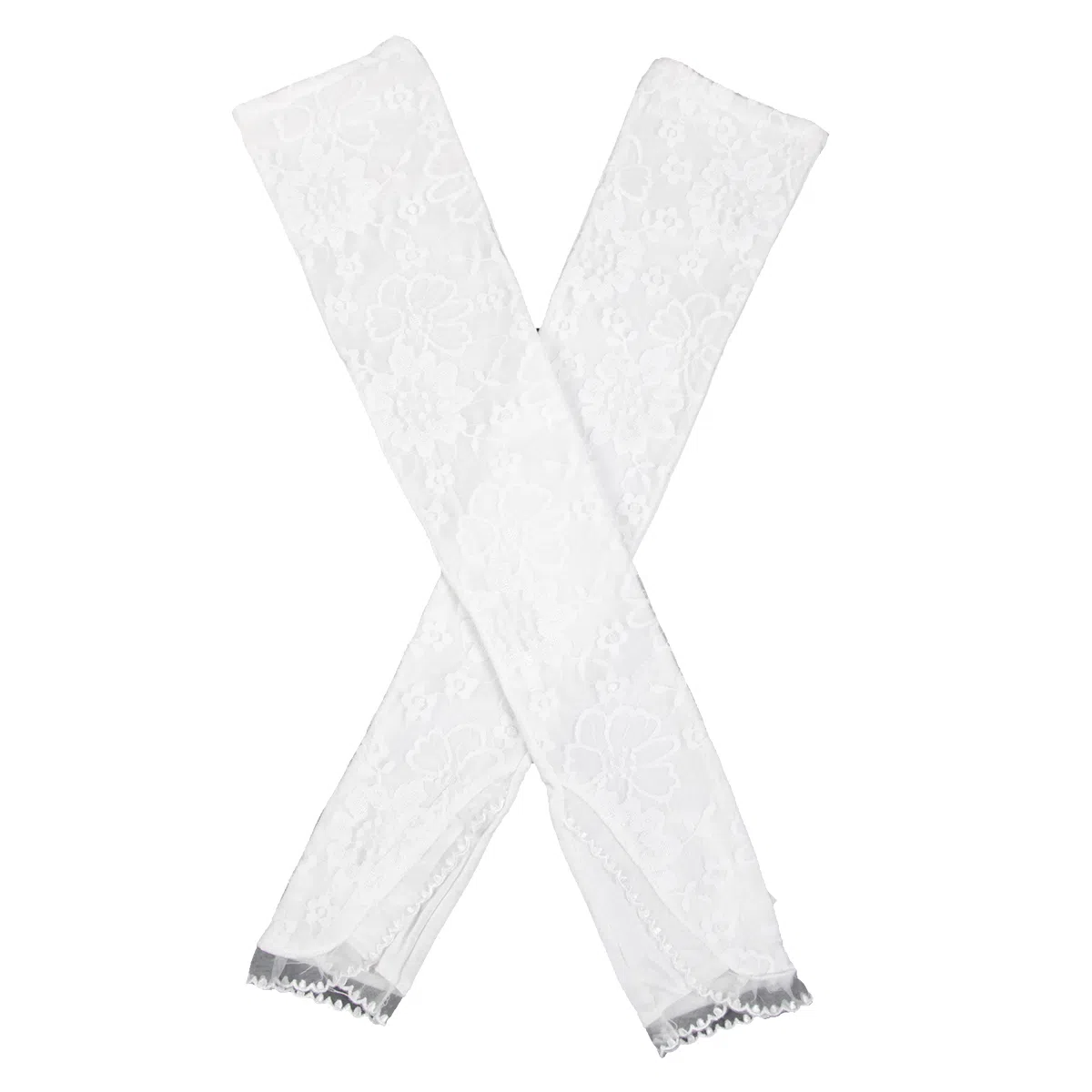 上海故事 蕾丝边点点长款 开车户外 防晒袖 女款