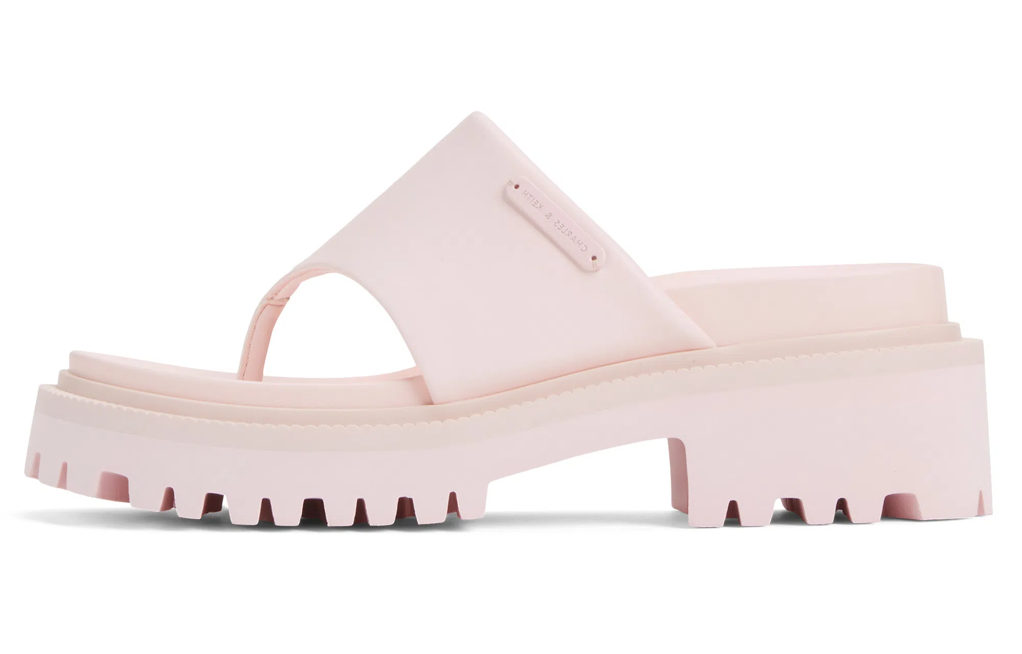 CHARLESKEITH ck PU 7cm ChalkBlackLight Pink