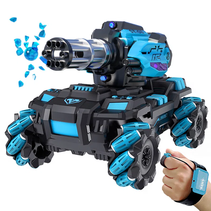 澳梦星 遥控对战坦克 手势感应四驱 可开炮 发射水弹 越野车 遥控玩具