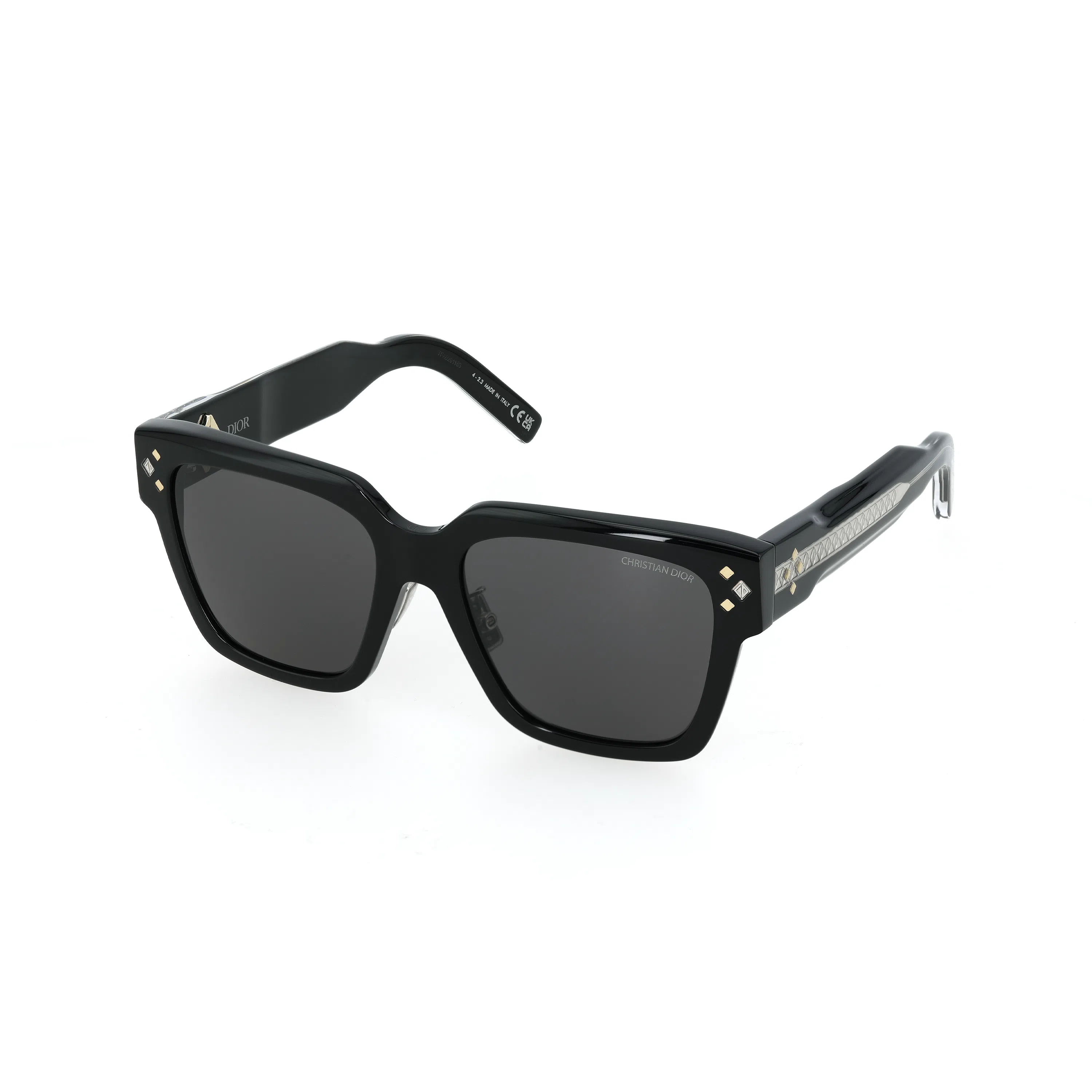 DIOR Vintage Square Sunglasses Black