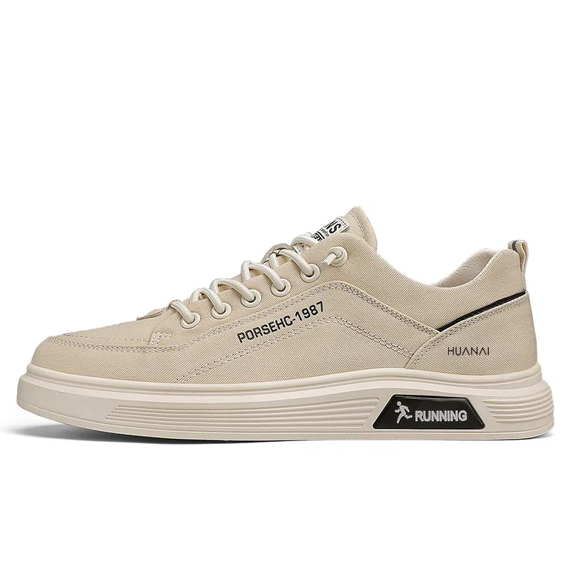 华耐 时尚潮流 防滑耐磨 低帮 帆布鞋 男款