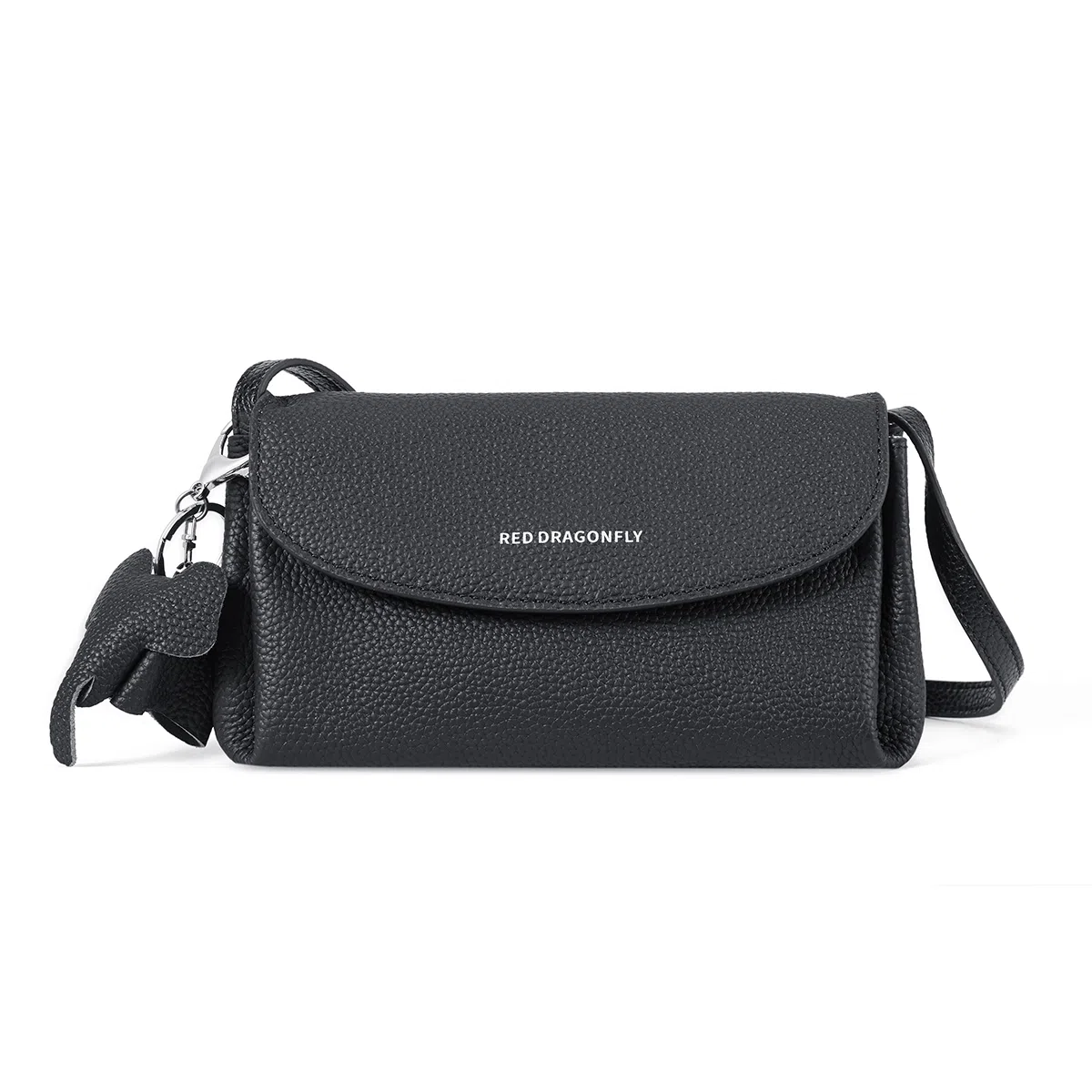 红蜻蜓 时尚真皮小众百搭通勤 牛皮 单肩包 女款 米白色/杏色/黑色