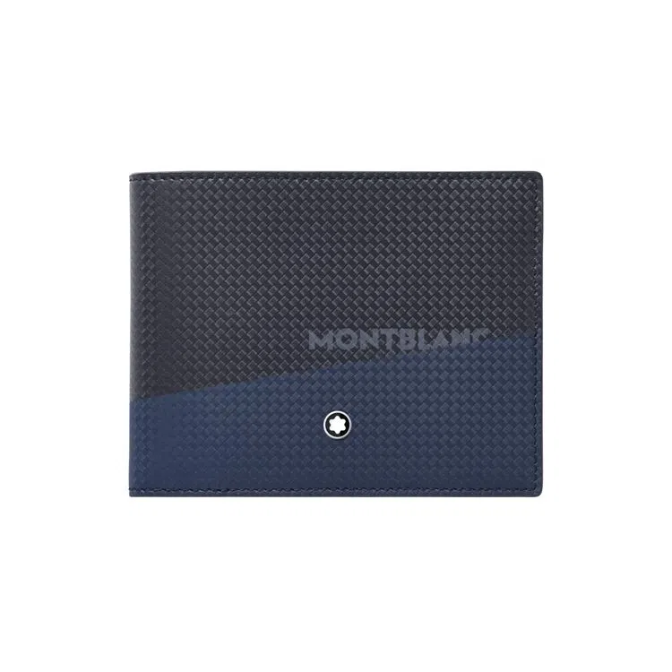 Montblanc Sartorial 2.0 Short Leather Wallet Blue Black