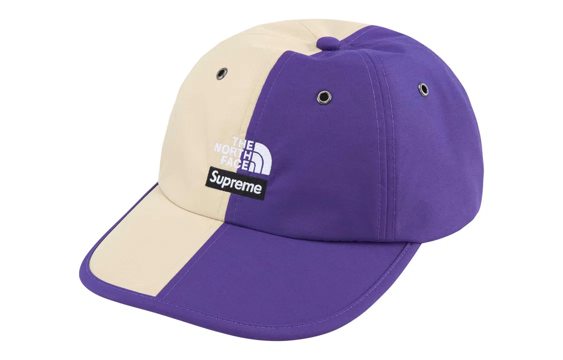 Supreme The North Face Split 6-Panel Cap Beige Purple
