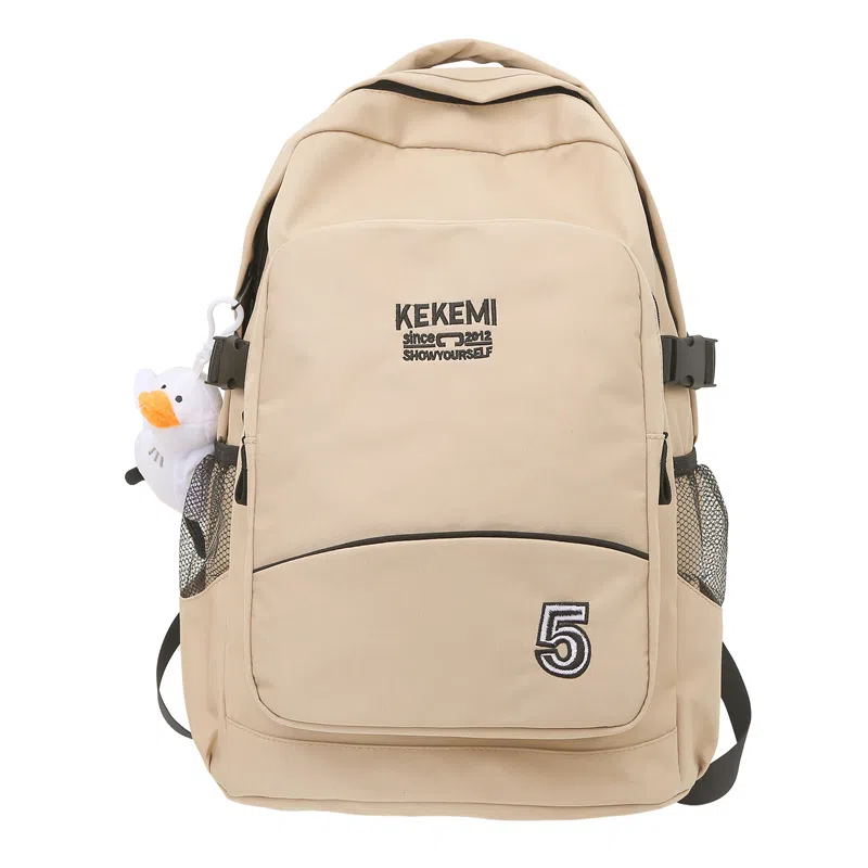 行途双肩包女休闲简约大容量电脑背包男高初中大学生书包尼龙多色