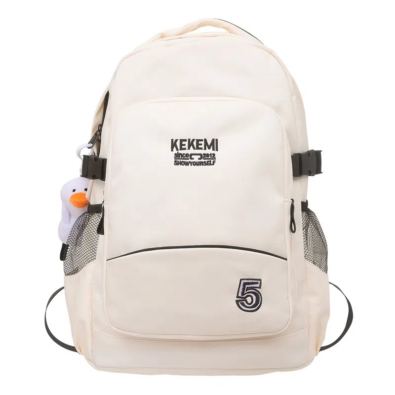 行途双肩包女休闲简约大容量电脑背包男高初中大学生书包尼龙多色