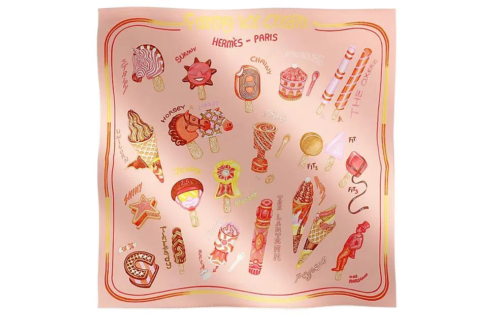 Hermes Scarf Pink