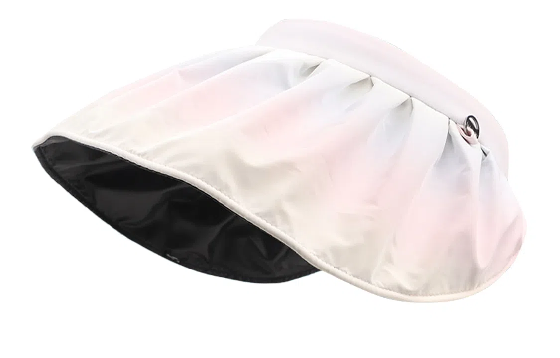 优幽兰 小众百搭时尚优雅渐变设计感夏季户外旅行潮流简约黑胶防紫外线甜美淑女发箍两用 聚酯纤维 防晒帽遮阳帽空顶帽太阳帽 女款