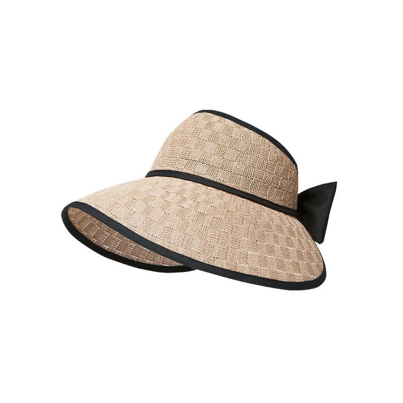 纳兰杜 韩版大帽檐高级感户外旅行防紫外线 织物 防晒帽 女款 卡其色/灰色/粉色