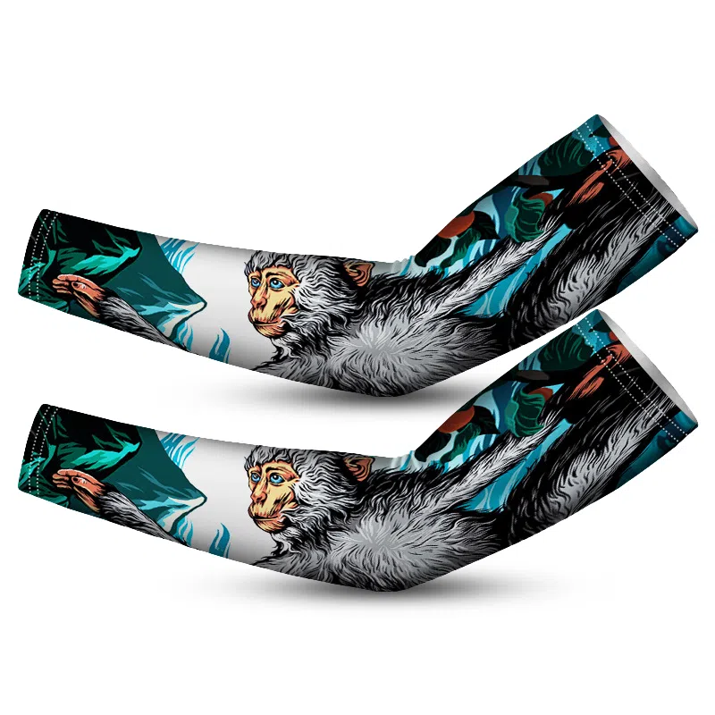 白卷 夏季防紫外线宽松十二生肖袖套 防晒袖 男女同款情侣款