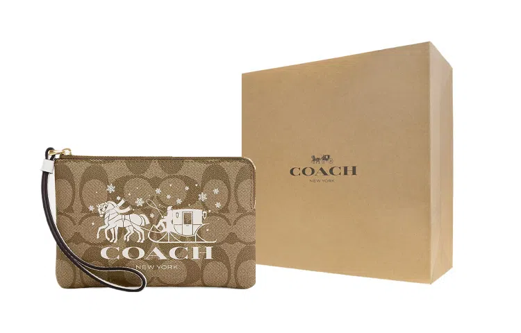 COACH Corner Zip Wristlet 16
