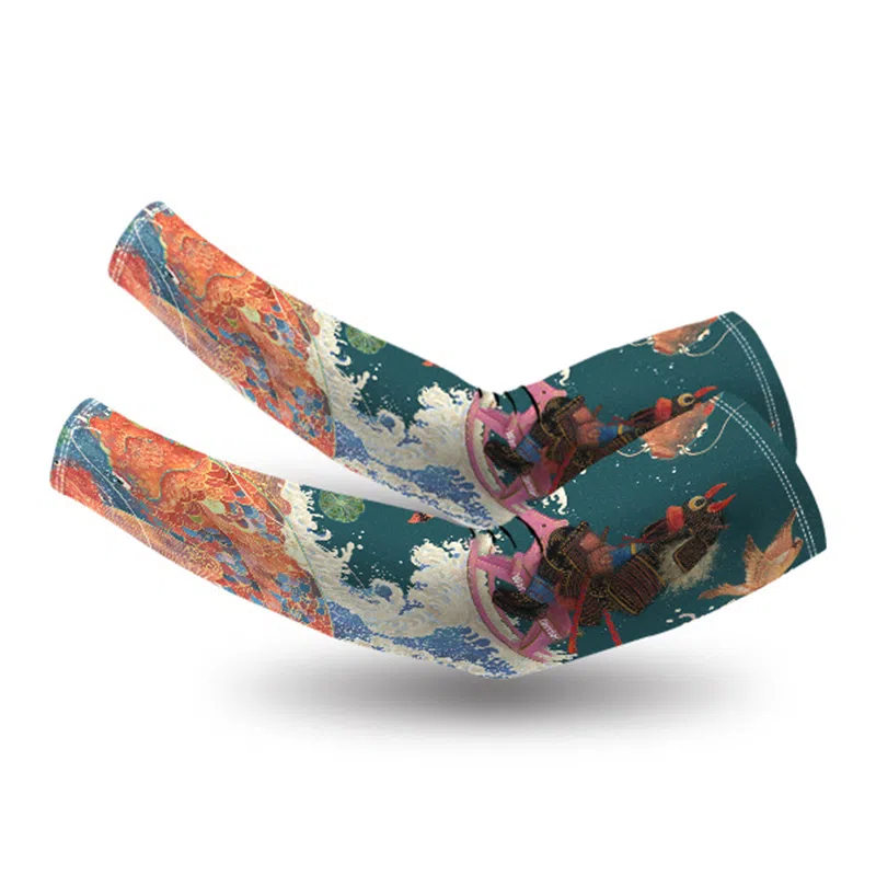 白卷 冰丝防紫外线山海经宽松大码袖套冰袖 防晒袖 男款