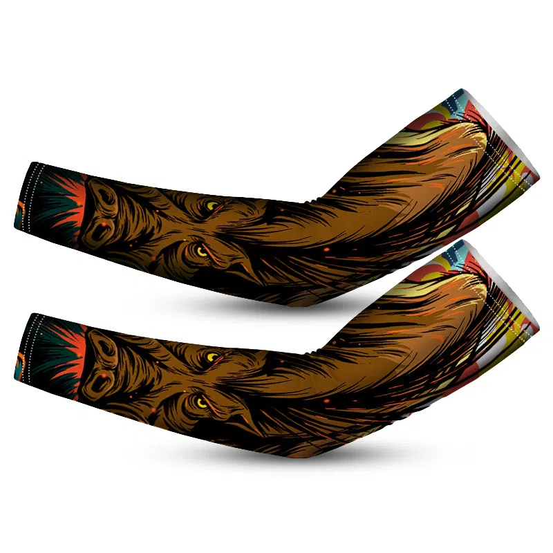 白卷 夏季防紫外线宽松十二生肖袖套 防晒袖 男女同款情侣款