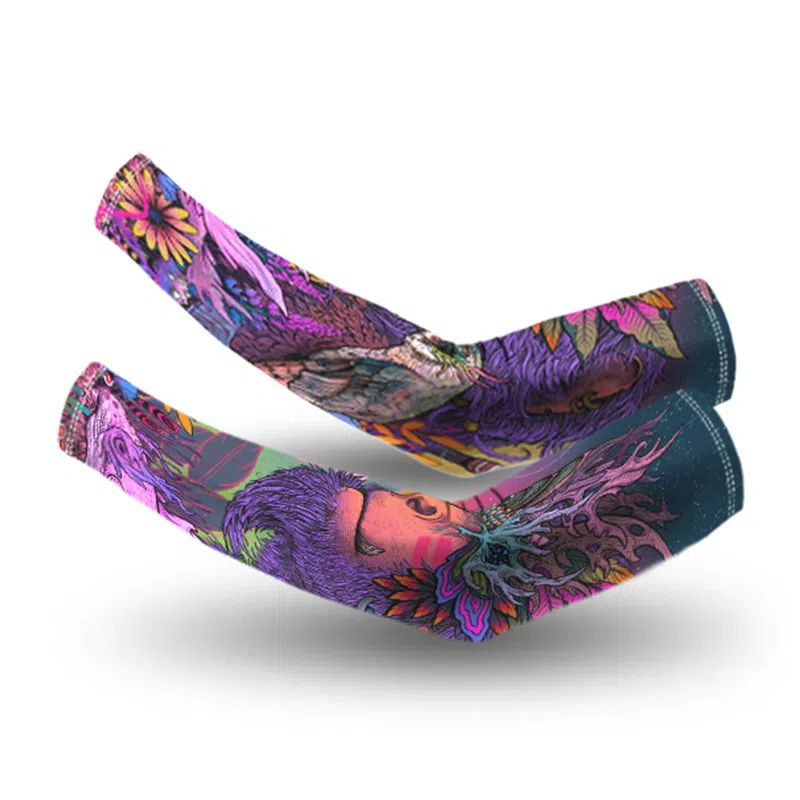 白卷 冰丝防紫外线山海经宽松大码袖套冰袖 防晒袖 男款