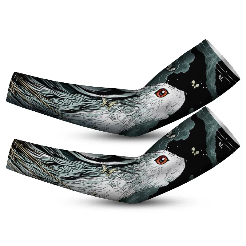 白卷 夏季防紫外线宽松十二生肖袖套 防晒袖 男女同款情侣款