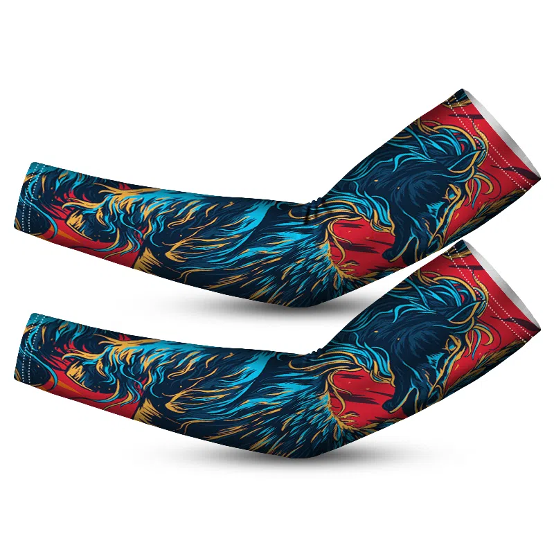 白卷 夏季防紫外线宽松十二生肖袖套 防晒袖 男女同款情侣款