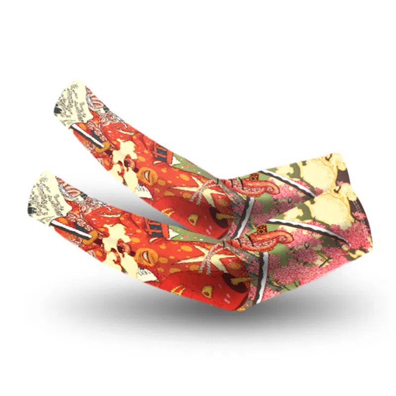 白卷 冰丝防紫外线山海经宽松大码袖套冰袖 防晒袖 男款