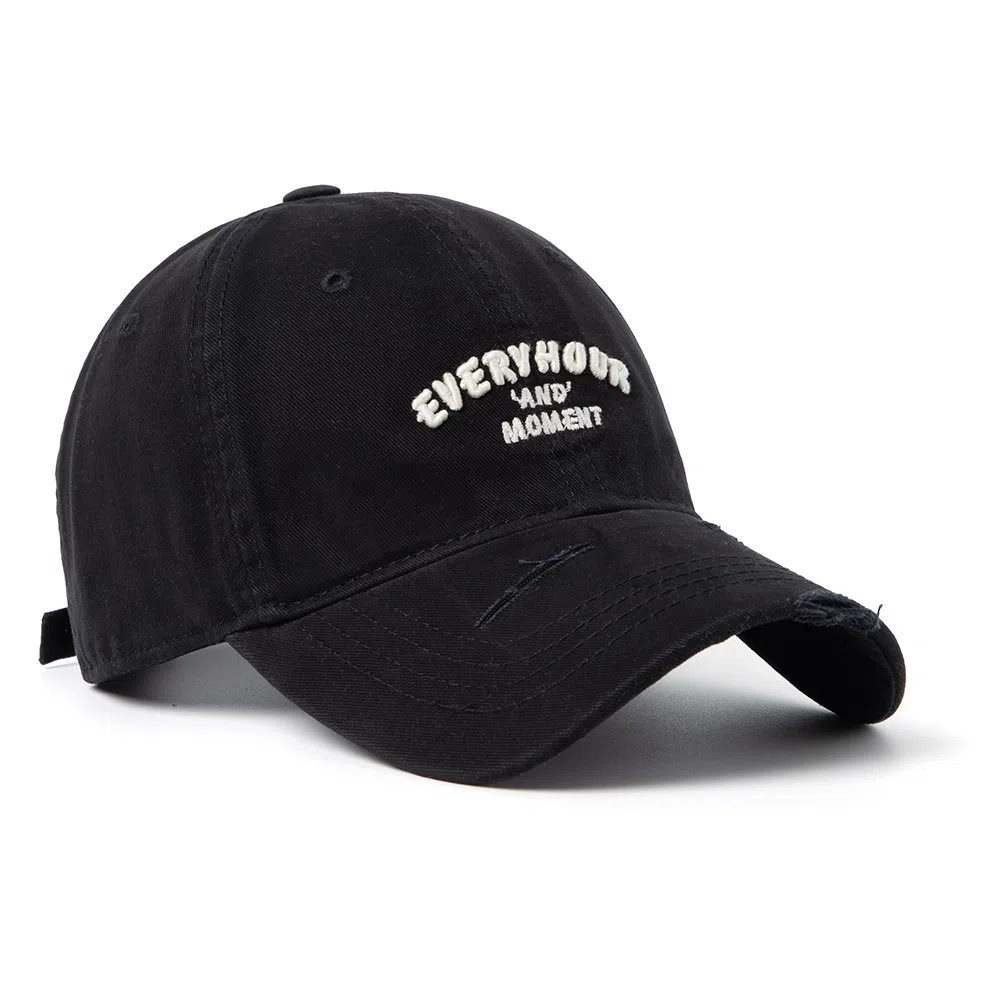 白卷 软顶宽檐休闲透气遮阳帽磨破水洗刺绣 棉 棒球帽 男女同款情侣款