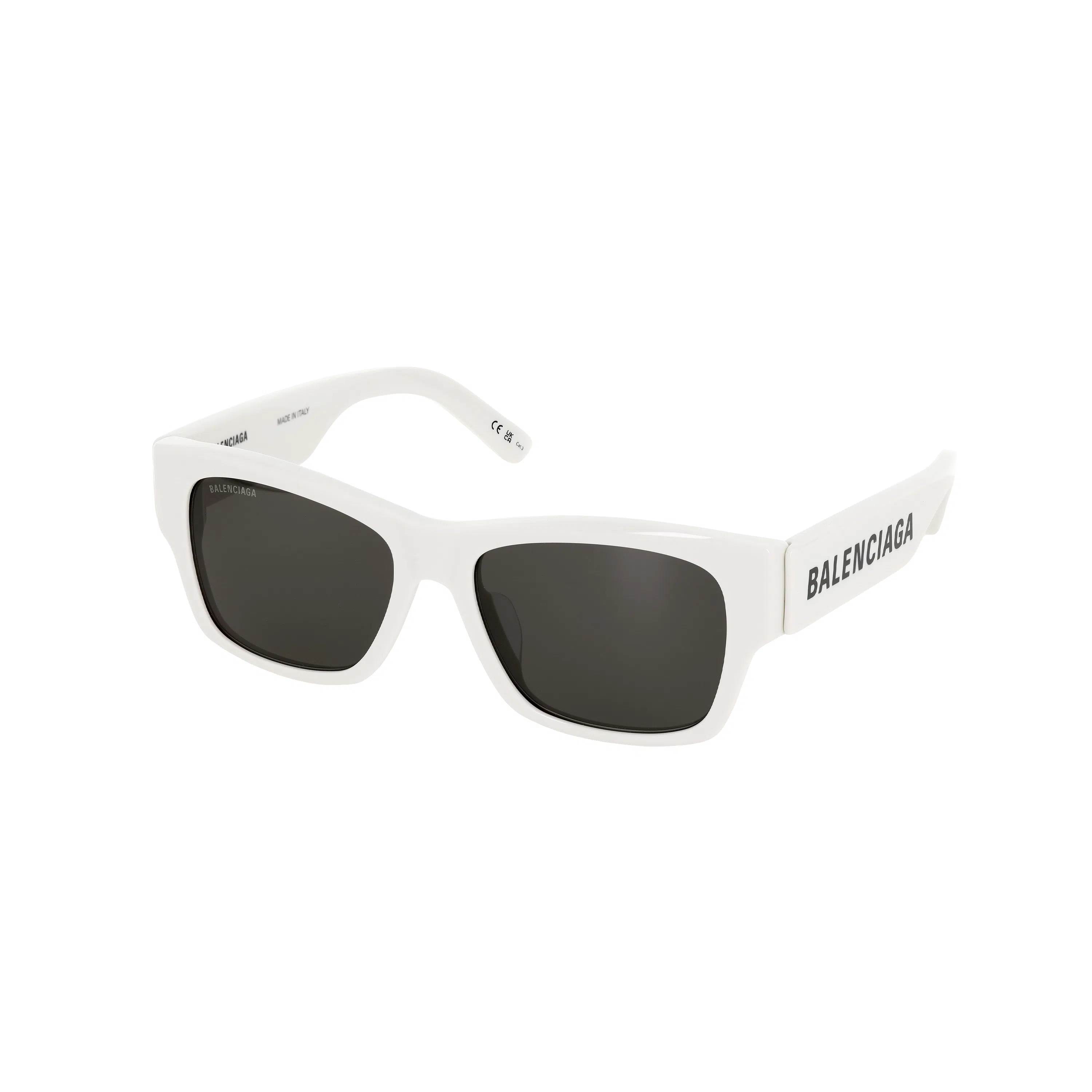 Balenciaga Logo Sunglasses White