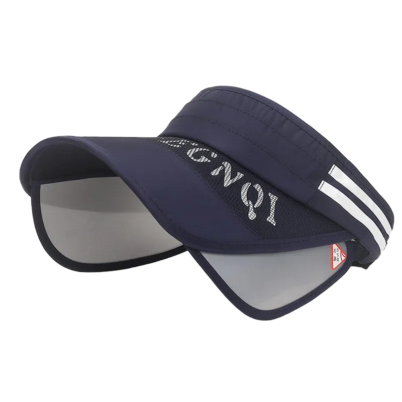 啄木鸟 户外运动大帽檐空顶帽子男骑行防紫外线伸缩抽拉檐遮阳帽子女 聚酯纤维 防晒帽 男女同款情侣款