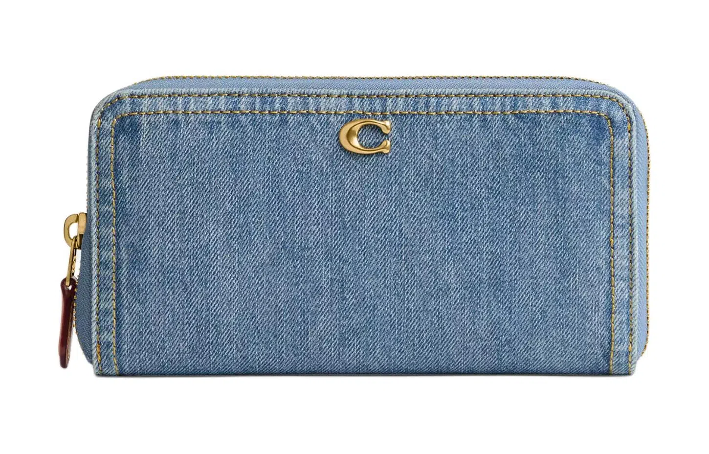 COACH Accordion Zip Wallet Indigo