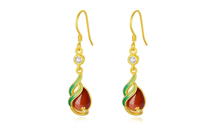 小银匠 银耳环女中国风复古凤凰耳坠宫廷古风经典耳饰品