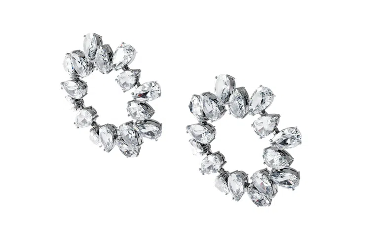 Swarovski Millenia Hoop Earrings Silver