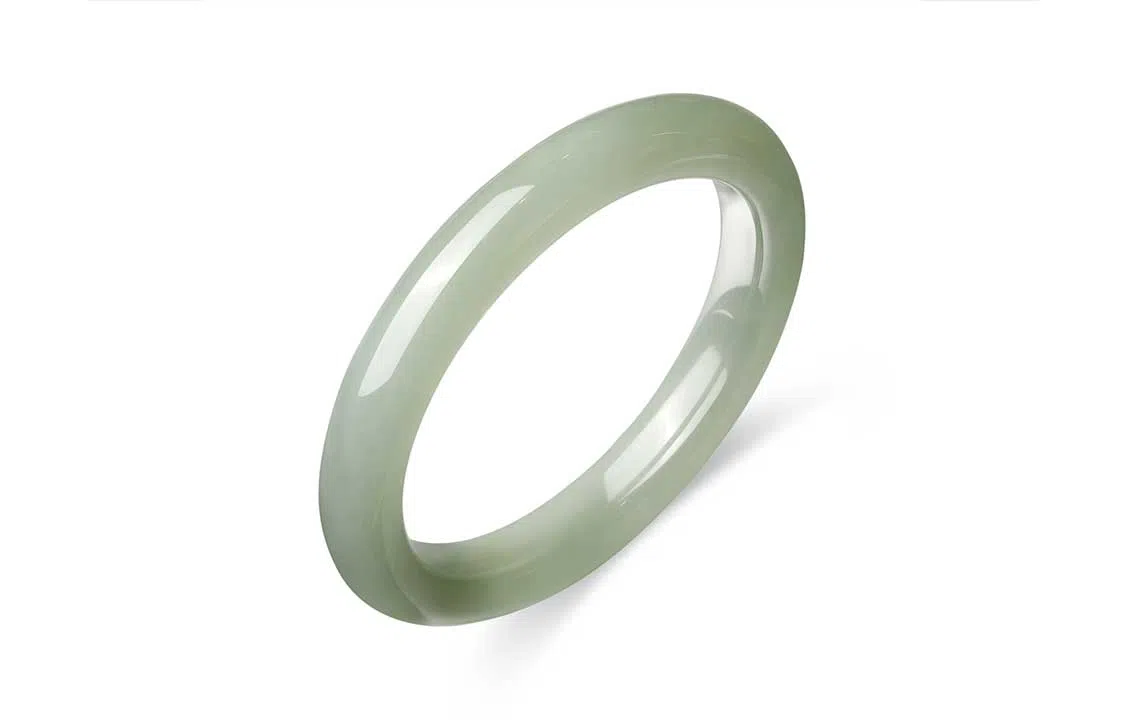 佐卡伊 新中式国风 和田玉 和田玉手镯 女款 碧玉