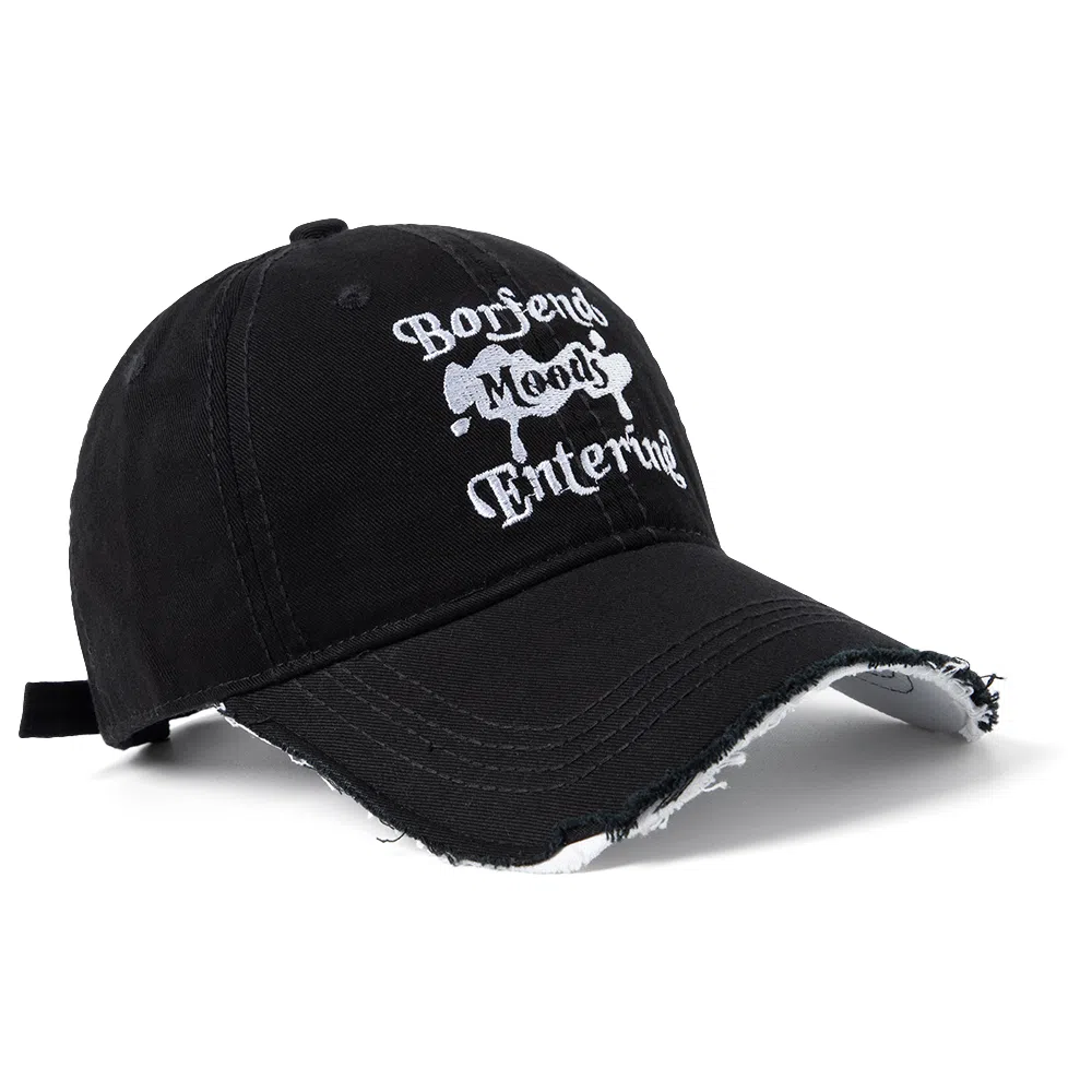 白卷 软顶街头嘻哈时尚趣味做旧字母 棉 棒球帽 男女同款情侣款