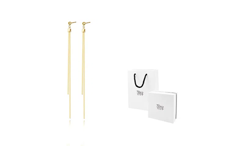 饰伴 流苏小众设计感气质长款 耳环 女款