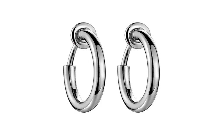 MYSH Minimalist 925 Silver Earrings Men