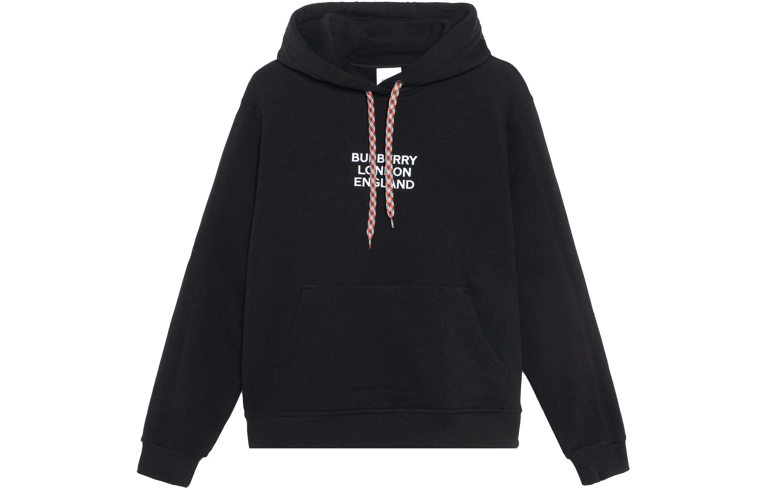 Burberry Embroidered Logo Hoodie Black