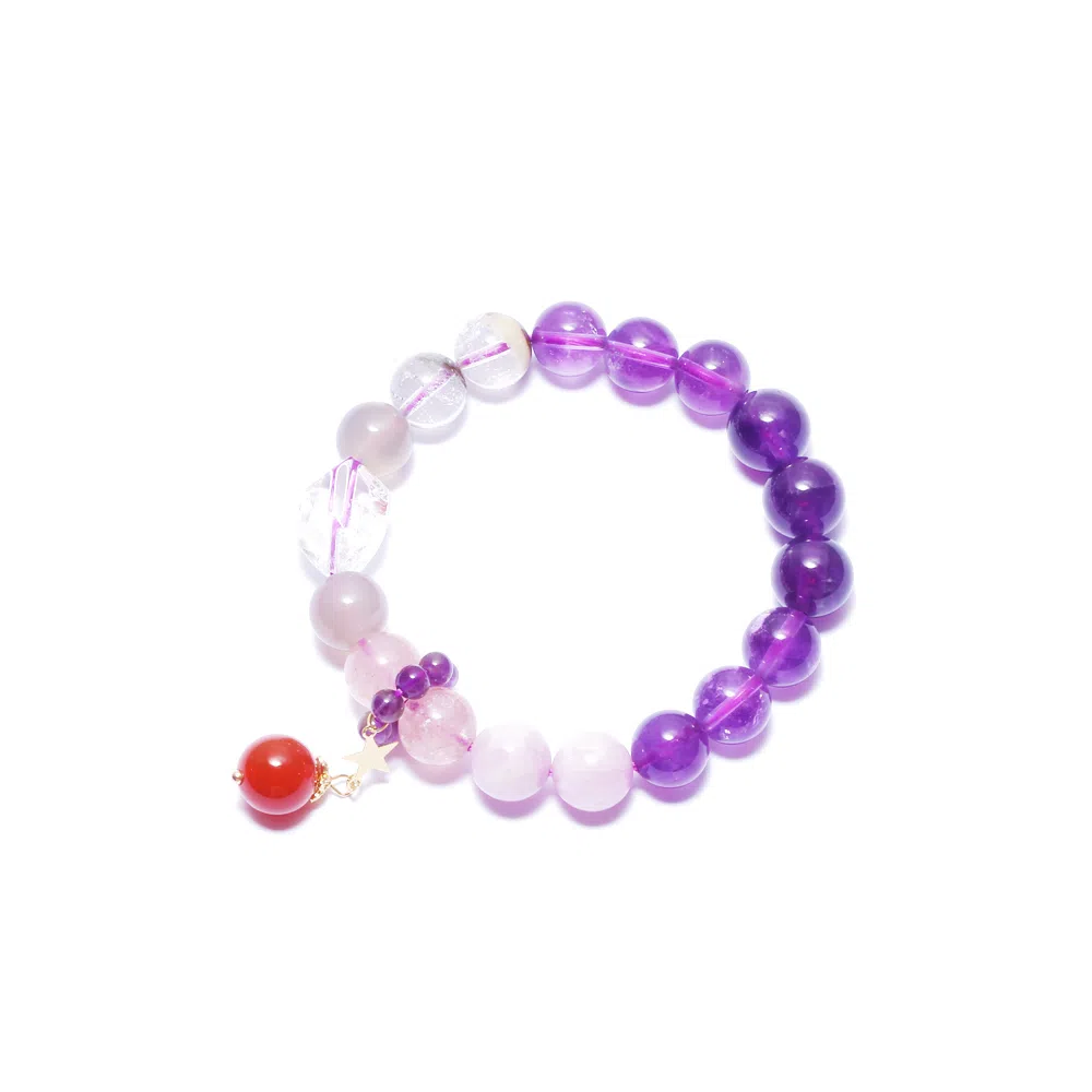 潘家园 九紫离火 水晶 玉石手串 女款