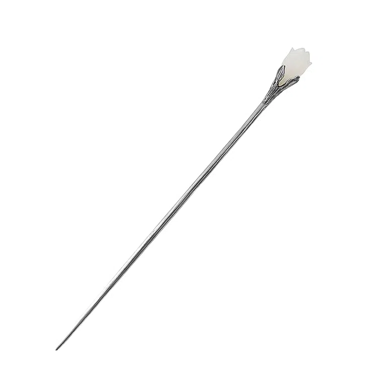 华髻 君子之兰 新中式国潮简约优雅高级感中国风原创手工玉兰花古典复古风 发簪 女款