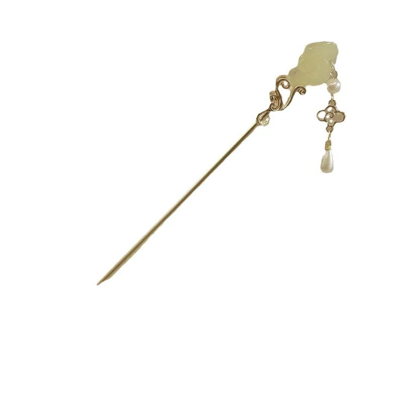 彤彤兔 中式古风祥云玉如意流苏 发簪 女款