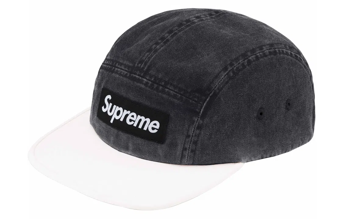 Supreme SS24 Pigment 2-Tone Camp Cap Black