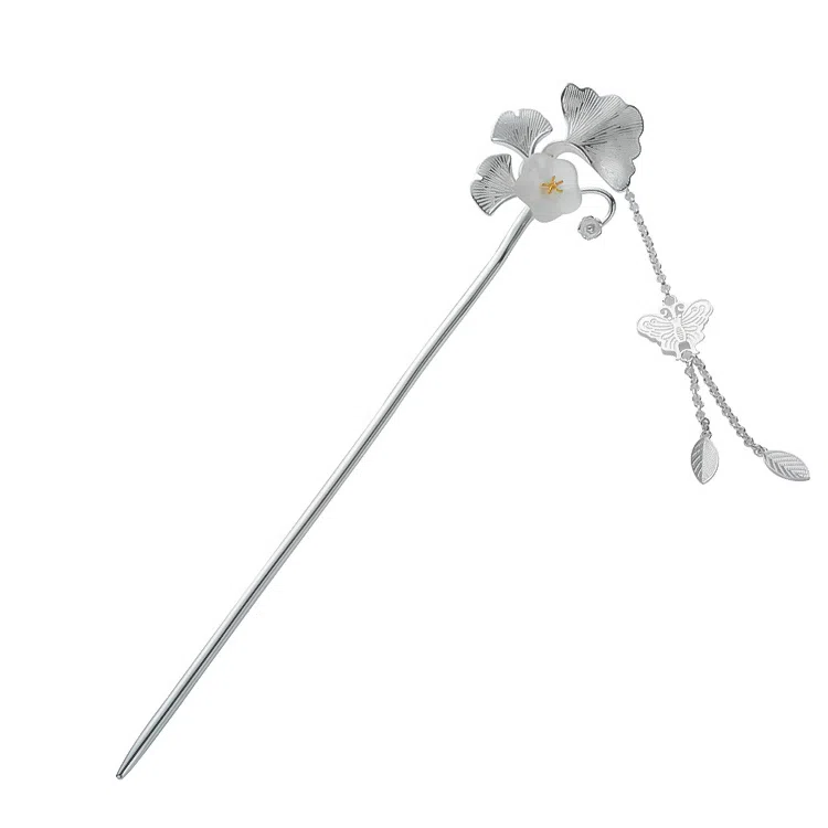 华髻 梅花高级感中国民族风银杏叶 发簪 女款